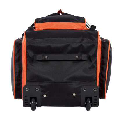 Travelers Club Xpedition 30 Inch Multi-Pocket Upright Rolling Duffel Bag, Bright Orange, 30" Suitcase