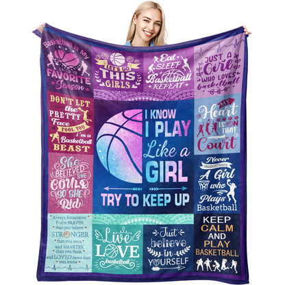 Cheer Blanket Gifts for Girls Soft Flannel Cheerleader Throw Blanket Warm Comfortable Cheerleading Lovers Gifts for Teens Kids Stuff 50"x40"