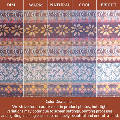 Maison d' Hermine Table Cloth Rectangle Table 100% Cotton 60 x 90 Inches Fall Tablecloth Reusable Everyday Use for Thanksgiving Christmas Decorations Dining Farmhouse Party (Fair Isle)
