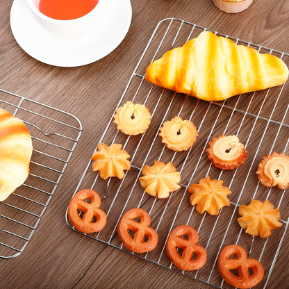 Gabotrie Baking Cooling Rack Set of 4, Stainless Steel Baking Racks, Heavy Duty Wire Racks, Non-Stick Roasting Rack for Baking Cooking Roasting, Oven & Dishwasher Safe, 4 Various Sizes