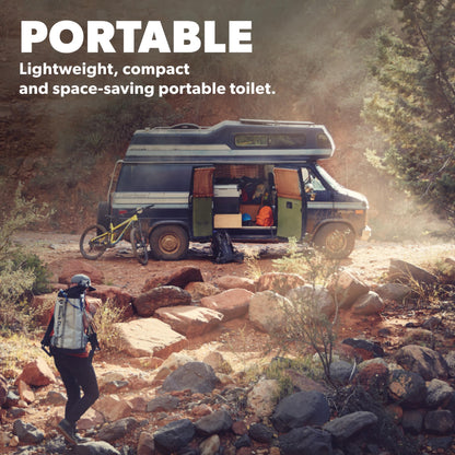 Dometic 301097606 Portable Toilet 5.0 Gallon, Gray