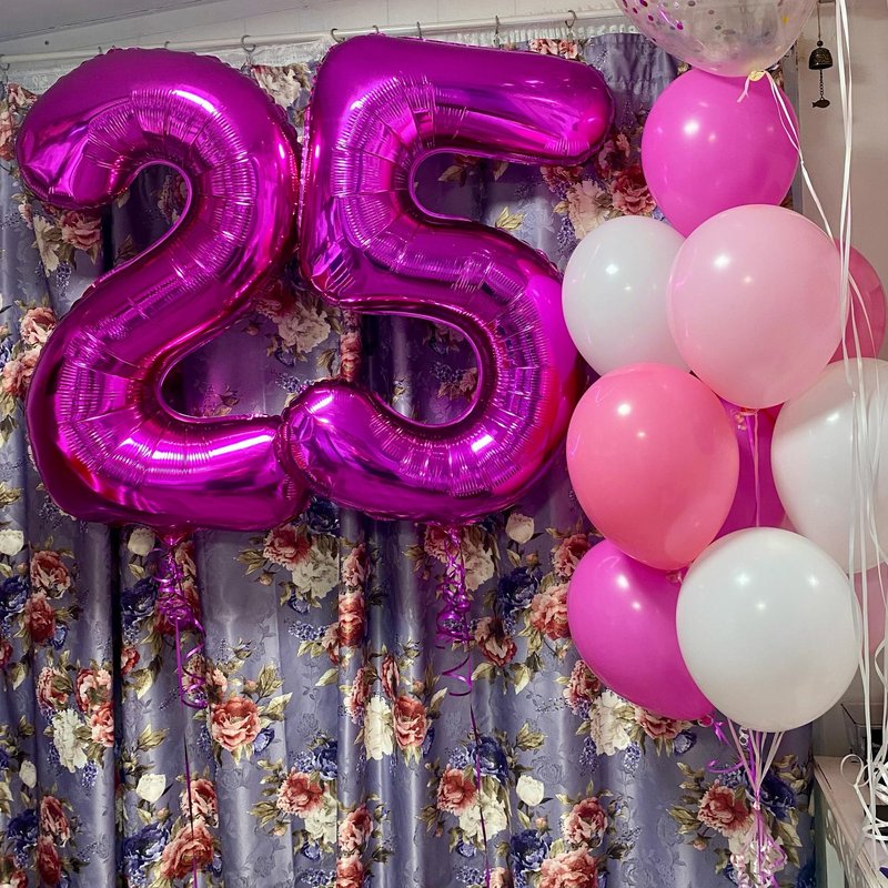 Rosy Purple 6 Balloon, Number Balloons 40 Inch, 6th Balloons for Birthday Decorations, Rosy Purple Party Supplies 6 Birthday Balloon, Number 6 Balloon