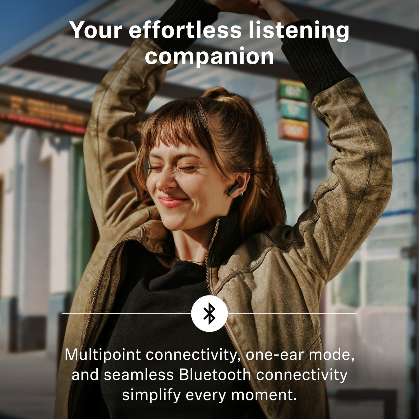 Sennheiser ACCENTUM Open Wireless Earbuds - Open Ear Buds Design, Dynamic Sound & Bluetooth 5.3, IPX4 Splash Protection, 28 Hours Battery Life, USB-C Charging Case, Music, Phone Calls, Travel, Pink
