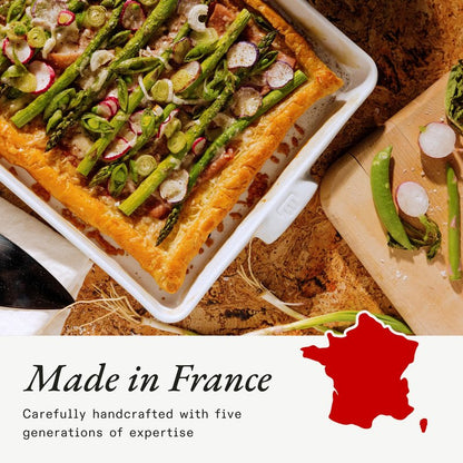 Made In Cookware - Rectangular Baking Dish - White - Hand Crafted Porcelain - Professional Bakeware - Made in France