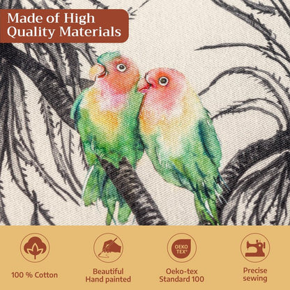 Maison d' Hermine Table Cloth Rectangle Table 100% Cotton 60 x 108 Inches Fall Tablecloth Reusable Everyday Use for Thanksgiving Christmas Decorations Dining Farmhouse Party (Amazonia)