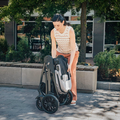 Chicco Corso LE ClearTex Modular Travel System, Corso LE Modular Stroller with KeyFit Max ClearTex Infant Car Seat and Base, Canyon/Grey