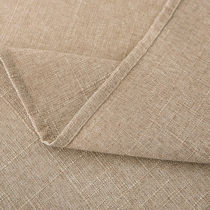 NLMUVW 48 Inch Square Linen Tablecloth - Burlap Textured Table Cloth Water Resistant Farmhouse Decorative Table Cover for Dining Kitchen Card
