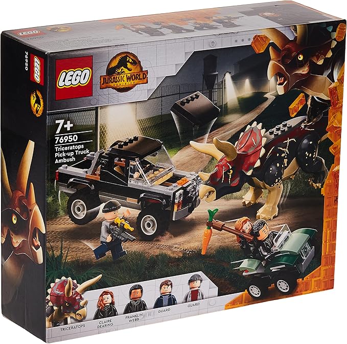 LEGO Jurassic World 76950 Triceratops Truck Attack