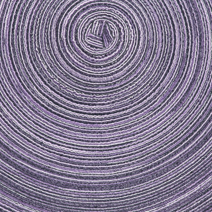 SHACOS Round Placemats Set of 4 Round Table Placemats Braided Cotton Place Mats 15 inch for Kitchen Dining Table Holiday Party (Light Purple, 4)