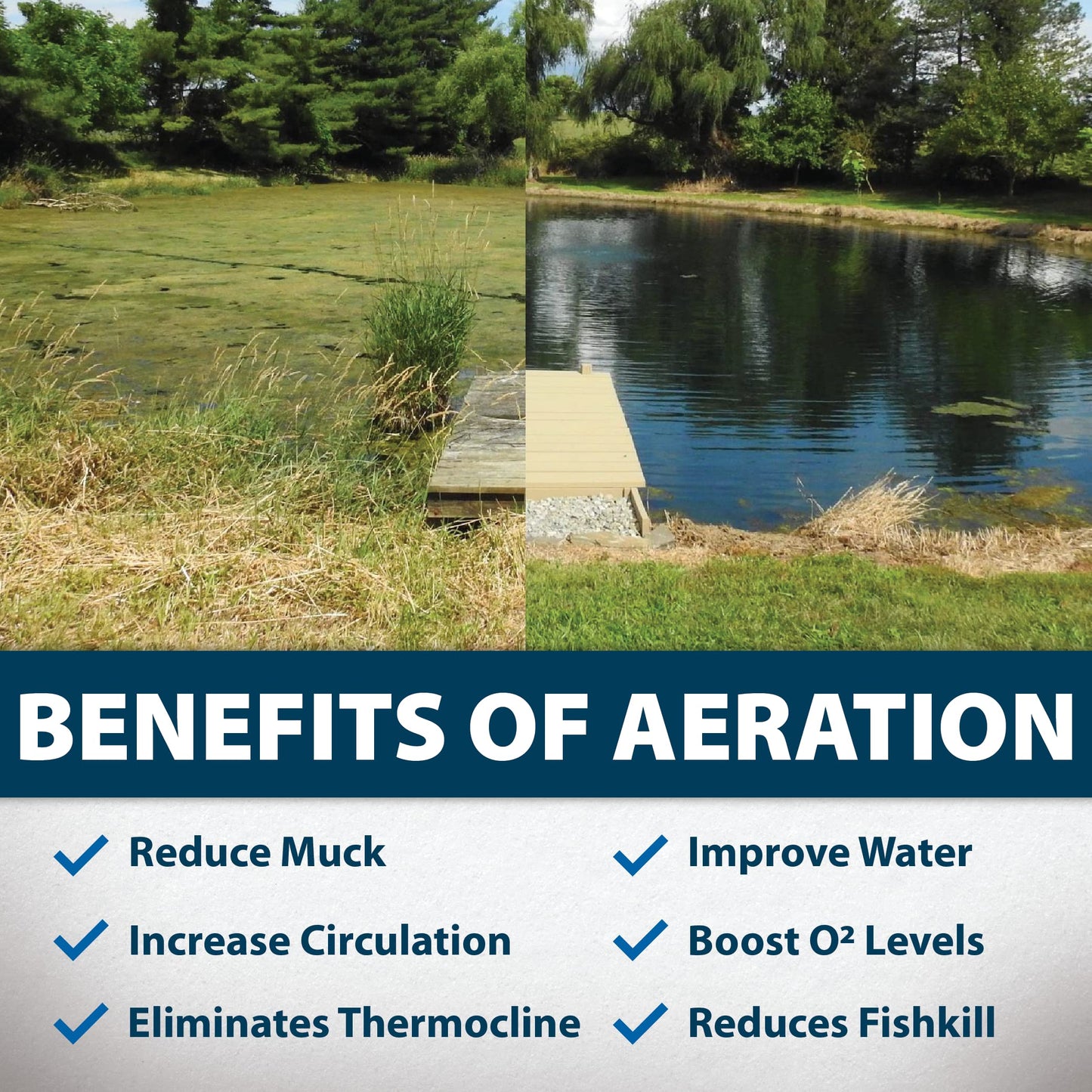 Airmax PondSeries PS10 Aeration System, Pond & Lake Aerator, Aerate Ponds & Lakes up to 1 Acres, Quiet & Energy Efficient Compressor, Maximum Water Circulation, 1 Air Diffuser Kit, 115v