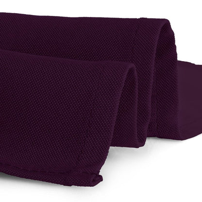 Gee Di Moda Rectangle Tablecloth - 70 x 120 Inch Eggplant Table Cloth for 6 or 8 Foot Rectangle Tables - Heavy Duty Washable Fabric - for Holiday Party, Dinner, Weddings, Baby Shower & Events