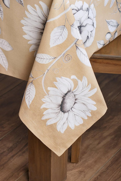 Maison d' Hermine Table Cloth Square Table 100% Cotton 60 x 60 Inches Fall Tablecloth Reusable Everyday Use for Thanksgiving Christmas Decorations Dining Farmhouse Party (Pretty Autumn)