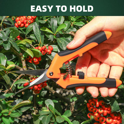 EWPJDK 3 Pack Garden Pruning Shears, Stainless Steel Shears, Gardening Shears, Scissors, Garden Clippers, Pruning Snips, Pruning Shears for Gardening Tools