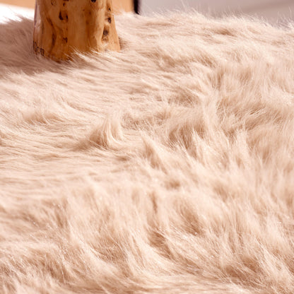 Aesthetic Cat Tree Tower for Large Cats, Large Cat Tree for Maine Coon Indoor Cats with Faux Fox Fur, Solid Wood Sisal Scratching Post, Hammock, Perches, Platform, Toy Ball