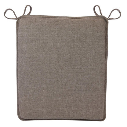 Klear Vu Porch Rocking Chair Cushion Set for Indoor and Outdoor Use, Assembled in The USA, Easy to Clean Stylish Seat and Back Pads with Fabric Ties, 20" x 17" x 2", Solid Tan
