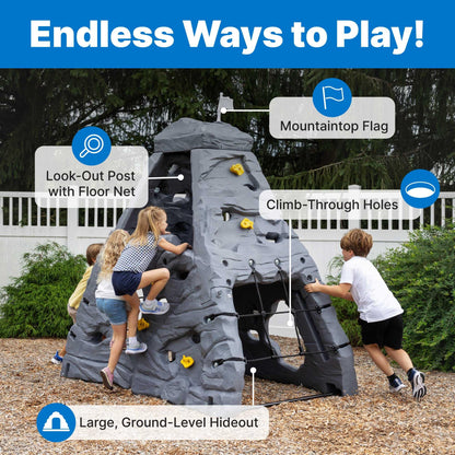 Step2 Skyward Summit for Kids, Climbing Wall Playset for Toddlers, Ages 4 –8 Years Old, Easy to Assemble Kids Outdoor Playground for Backyard