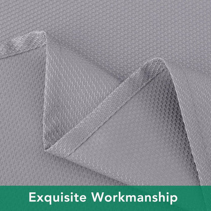 Biscaynebay Textured Fabric Square Tablecloths 60"x60", Silver Grey Water Resistant Table Cloth Small Card Folding Table Covers Linen for Dining, Kitchen, Wedding & Parties, etc. Machine Washable