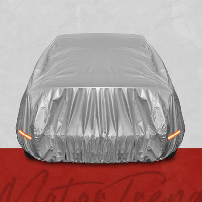 Motor Trend SafeKeeper Heavy Duty Car Cover Waterproof All Weather, Multi-Layered Truck SUV Car Cover for Snow Rain Sun UV Protection, Full Exterior Car Covers for Automobiles (Fits up to 210" Length)