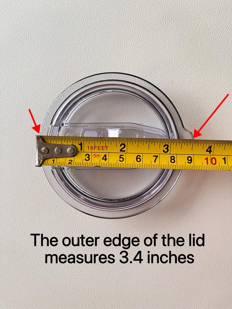 AICMEI 2 Replacement Lids for 20oz Stainless Steel Tumbler Lids-Replaces Only Covers With a Top Diameter of 3.4 inches（Bottom Diameter of 3.23 inches）