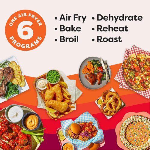 Instant Pot 4QT Vortex Plus Mini Air Fryer - 6-in-1 Versatility with Custom Programs & 100+ Recipes, Stainless Steel