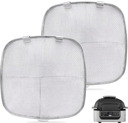 Stainless Steel Splatter Shield for Ninja Foodi AG301, Air Fryer Accessories for Ninja Foodi 5-in-1 Indoor Grill, Replacement Parts Splatter Screen for Ninja Foodi AG300, AG300C,AG301C, AG302, AG400