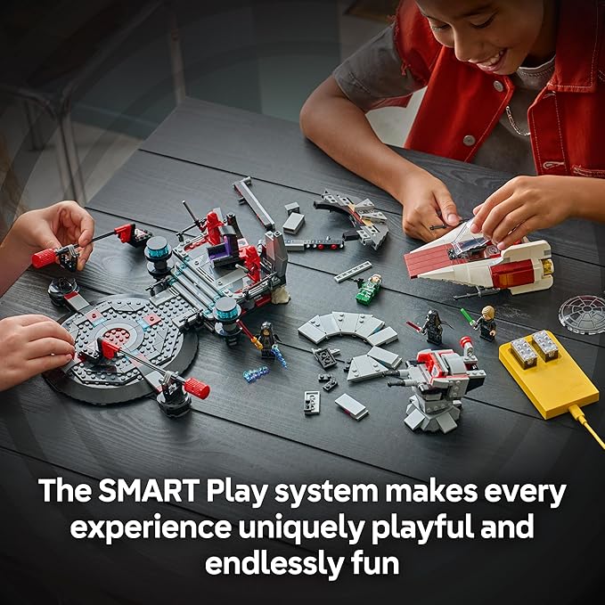 LEGO Star Wars SMART Play: Throne Room Duel &amp A-Wing Interactive Building Toy - All-in-One Set - Reacts to How You Move and Play with a SMART Brick - Gift for Boys Girls and Kids Ages 9+ - 75427