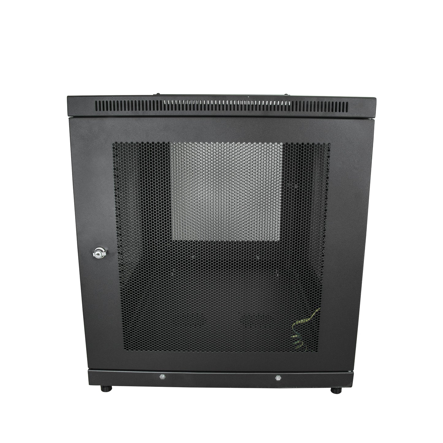 StarTech 12U Enterprise-Grade Server Rack Cabinet Kit, 19in Enclosed 4-Post Rack with Shelf and Cable Management, 29in (75cm) Mounting Depth, 992lb (450kg) Capacity, Black, Alloy Steel
