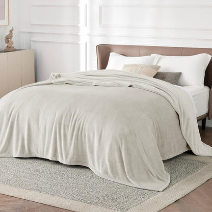 Bedsure GentleSoft Fleece Blanket - Lightweight Plush Cozy California King Size, 102x96 Inches