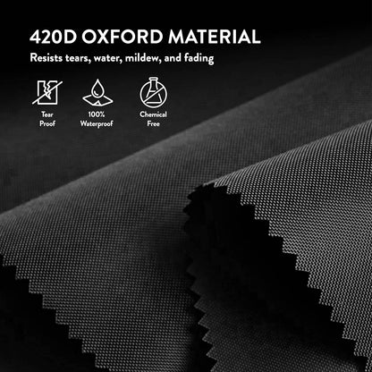 ZOBER Wreath Storage Bag - Waterproof 24 Inch Oxford Container for Artificial Wreaths - Durable Dual Zippered Design, Black