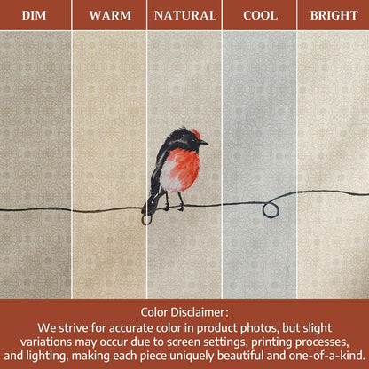 Maison d' Hermine Birdies On Wire 100% Cotton Tablecloth 54 - inch by 72 - inch.
