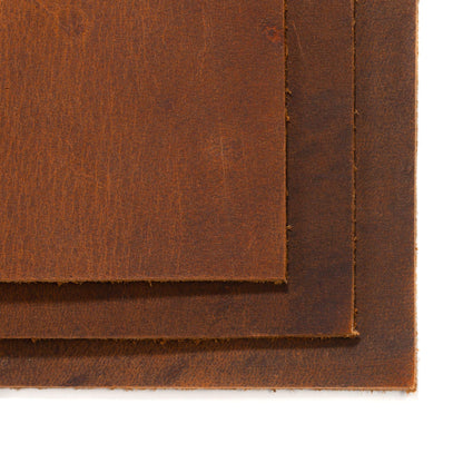 Wanderings Leather Sheets for Crafts – 3 Sheets (12x12") + Leather Cord (36") - Genuine Full Grain Buffalo Leather Squares - Great for Jewelry, Leather Wallets, Leatherworking Arts and Crafts