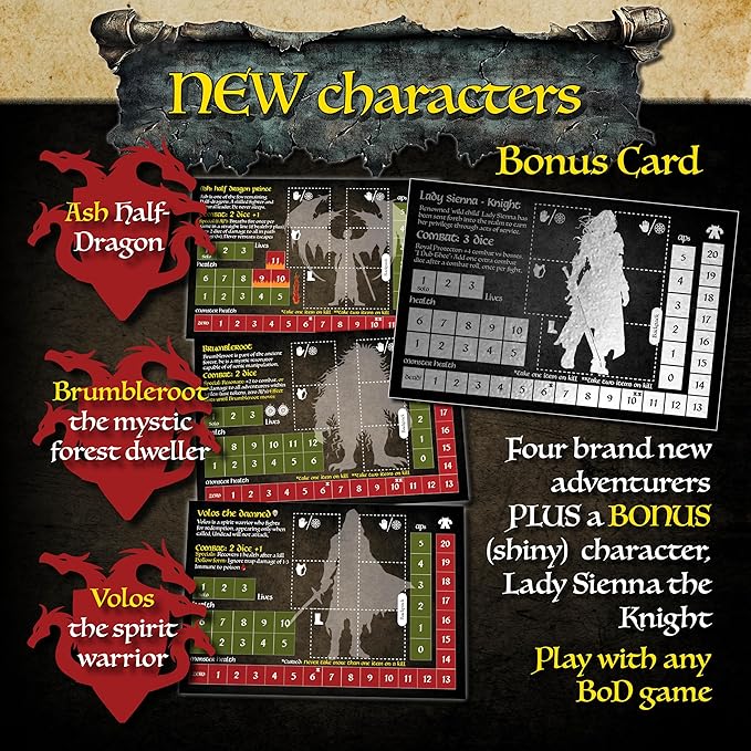 Bag of Dungeon Legends 2: Relics - Paths of the Ancients | 4-in-1 Adventure Pack Expansion for Any Game | Includes Solo Game | RPG Fans | 1–4 Players Ages 7+ | Classic Dungeon Crawler