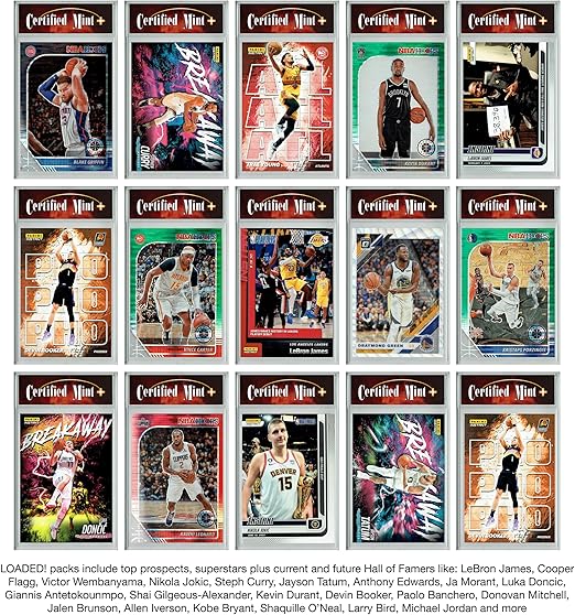 LOADED! Basketball Collector's Box: 4 Certified Mint+ Rookie Cards &amp Rarities - Victor Wembanyama LeBron James Cooper Flagg Luka Doncic Steph Curry Giannis &amp More