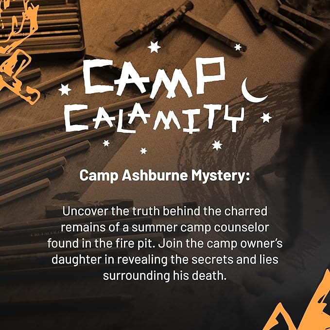 Hunt A Killer: Camp Calamity - Solve a Murder at a Summer Camp Interactive Unsolved Mysteries Game Mystery Box for Game Night Murder Mysteries Card Puzzle and Board Games for Ages 14+