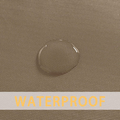 sancua 100% Waterproof Rectangle PVC Tablecloth - 60 x 84 Inch - Oil Proof Spill Proof Vinyl Table Cloth, Wipe Clean Table Cover for Dining Tables, Buffet Parties and Camping, Khaki