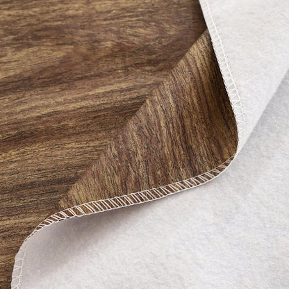 HRNJJYP Heavy Duty Vinyl Tablecloth with Flannel Backing Waterproof Oil-Proof Plastic Table Cloth Stain-Resistant Wipeable Rectangle or Square Table Cover for Dining, Camping (Wood Grain, 52X70 Inch)