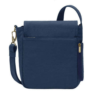 Travelon Unisex Adults Anti-theft Courier Tour Bag Tote, Navy, 11.5 X 11 X 3 US