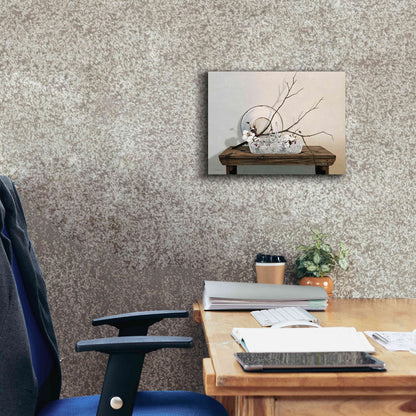 Epic Graffiti 'Wire Basket with Cotton' by Cecile Baird, Canvas Wall Art, 16"x12"