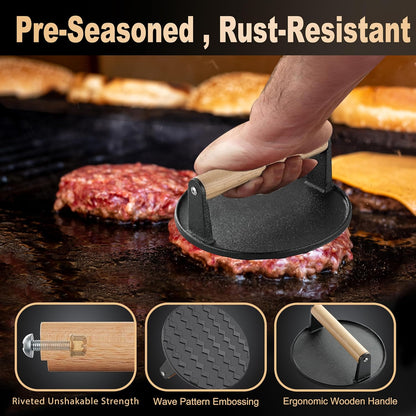 238PCS Premium Griddle Accessories Kit - Essential Tools for Flat Top Grill | Includes Enlarged Spatulas, Burger Press & Basting Cover