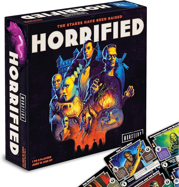 Ravensburger Horrified Games - Universal Monsters - Strategy Board Game - Boost Critical Thinking &amp Teamwork - Cooperative Gameplay - Unique Monster Challenges - 1 to 5 Players - Adults &amp Kids