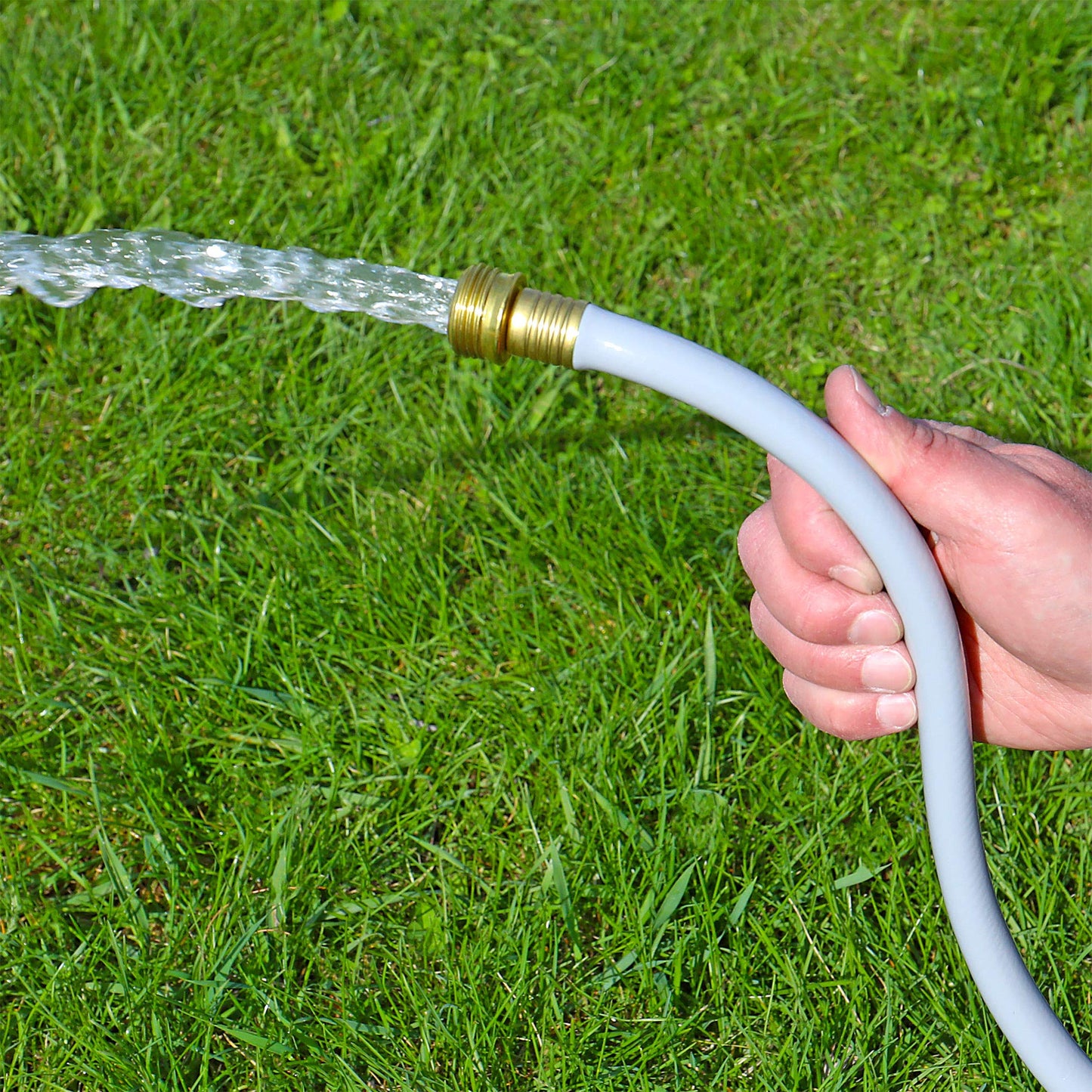 Valterra Flushing Hose for RVs, Campers, Trailers - 1/2" x 25', Gray