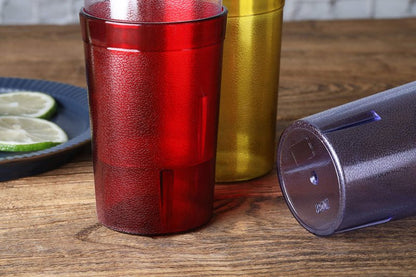 New Star Foodservice Restaurant-Grade Polycarbonate Beverage Tumblers, 8 oz, Blue, Set of 12