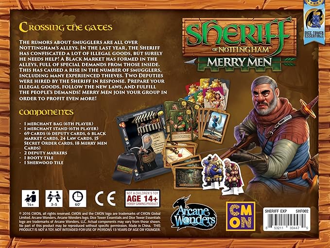 Arcane Wonders Sheriff of Nottingham Merry Men Board Games