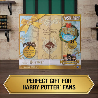 Wizarding World Harry Potter Glow in The Dark Advent Calendar 2024 - 24 Surprise Toys for Ages 6+