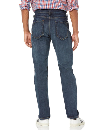 Amazon Essentials Men's Athletic-Fit Stretch Jeans - Dark Wash, 34W x 30L