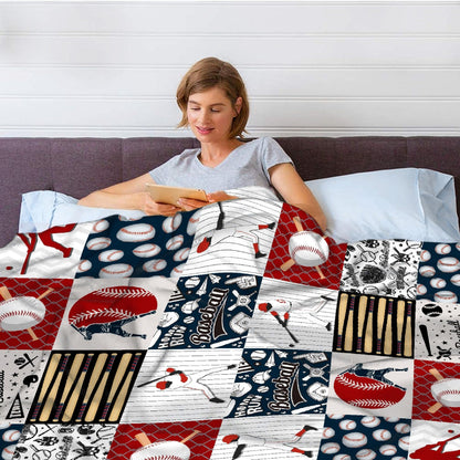Baseball Blanket Ultra Soft Baseball Blanket for Toddler Women Men Birthday Anniversary Baseball Gifts for Sport Lovers 40"x50"for Kids/Child