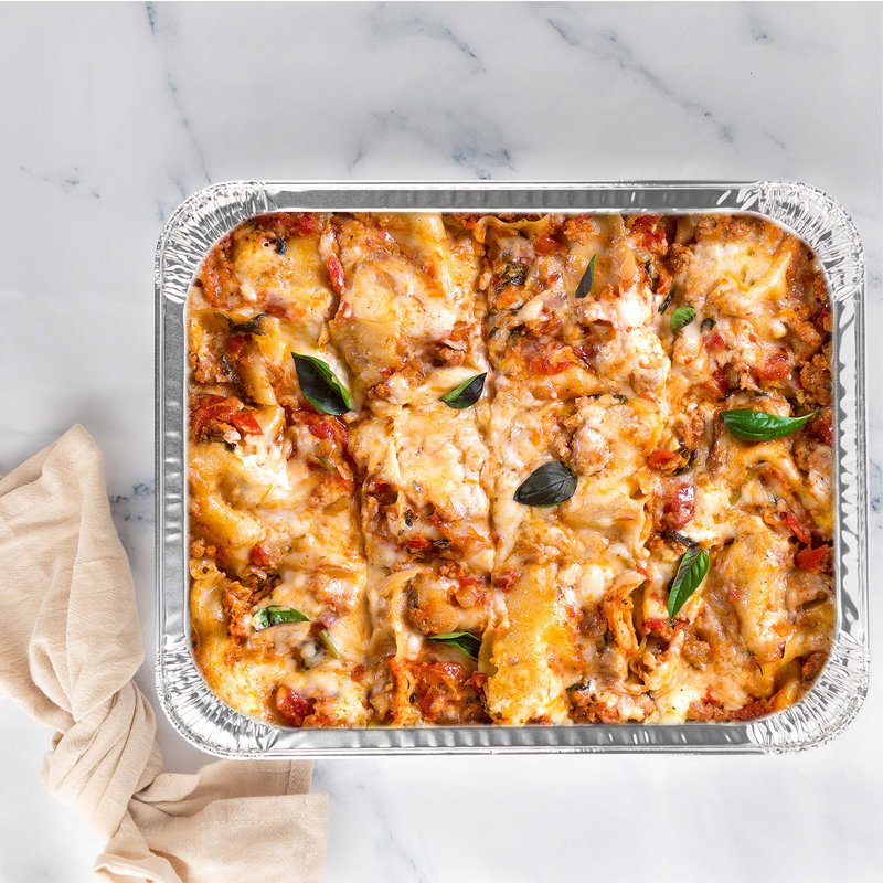 PLASTICPRO Disposable 9 x 13 Aluminum Foil Pans Half Size Deep Steam Table Bakeware - Cookware Perfect for Baking Cakes, Bread, Meatloaf, Lasagna Pack of 10