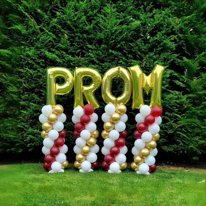 40 Inch Foil Letter Balloon, Big Alphabet R Word, Large Self Inflating Gold Decor for Custom Name, Helium Balloons for Women Birthday Party Anniversary Decoration Supplies