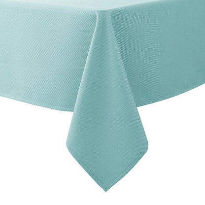 Biscaynebay Textured Fabric Christmas Rectangle Table Cloth 52x70 Inches, Hunter Green Water Resistant Spill Proof Tablecloths for Dining, Kitchen, Wedding and Parties, etc. Machine Washable