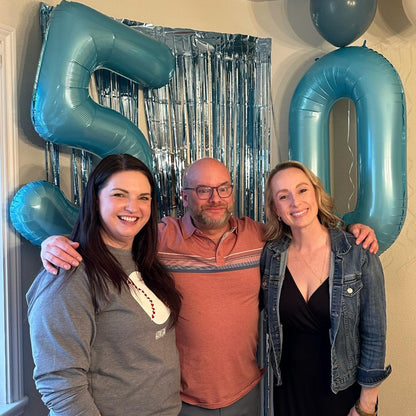 Pearlescent Blue Number 27 Balloon 40 inch, 27 Number Balloons, 27th Birthday Decorations, 27 Year Old Women Men Pearlescent Blue Party Supplies